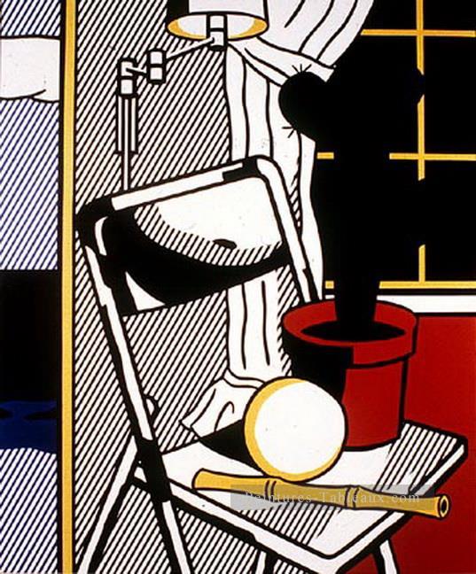 サボテンのあるインテリア 1978 ロイ・リキテンスタイン油絵